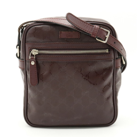 Gucci Red leather Crossbody pouch Imprime GG - Picture 1 of 8